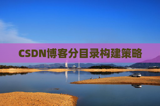 CSDN博客分目录构建策略